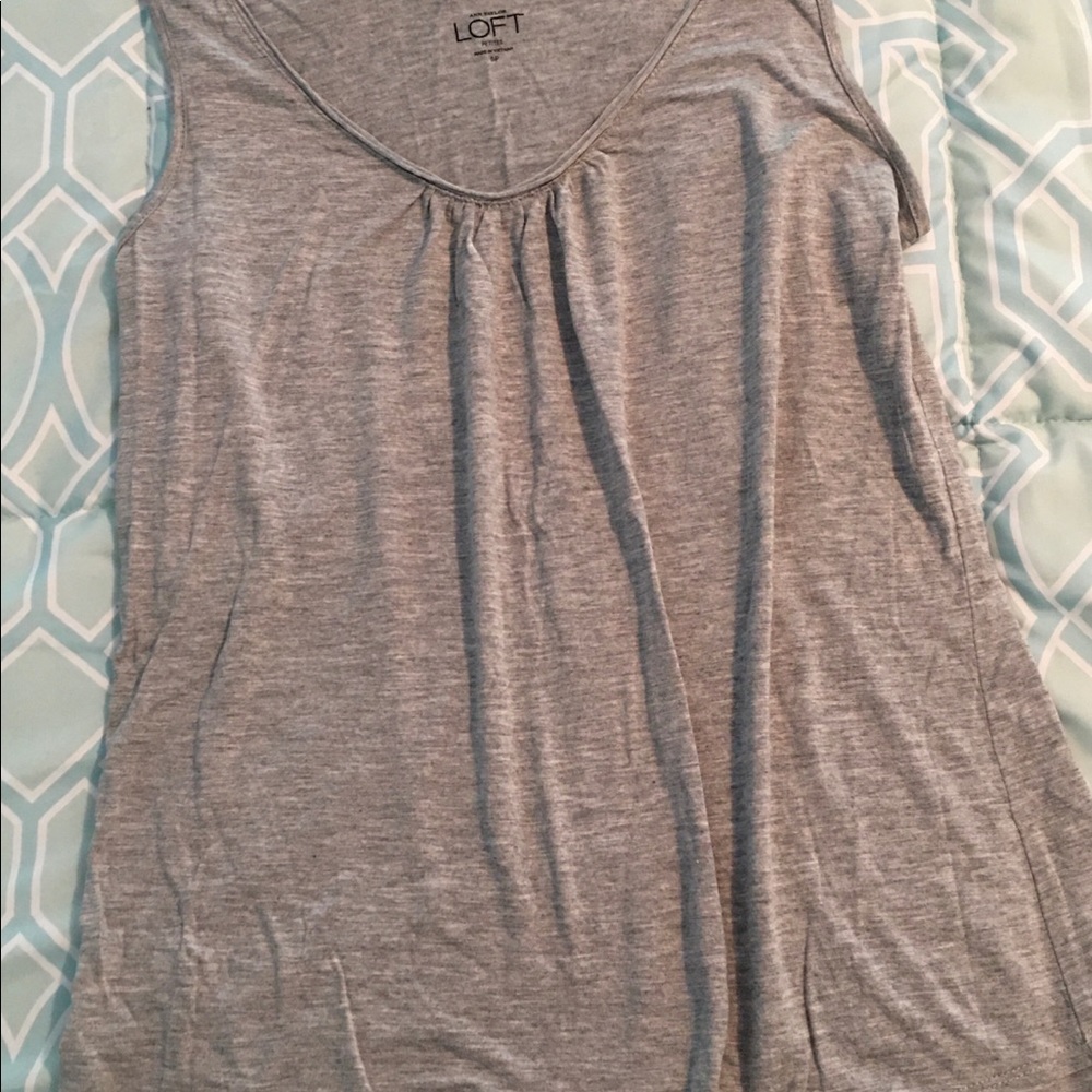 Heathered Grey Rayon Tank Top - Picture 4 of 6